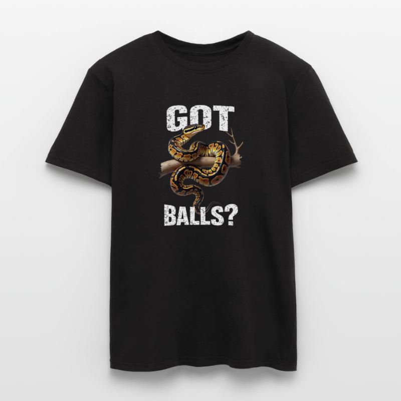 Königspython Schlangen Liebhaber Terrarium Python Männer T-Shirt