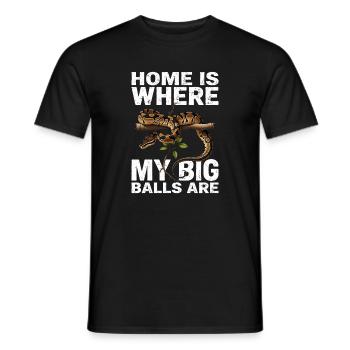 King Python Snakes Lover Terrarium Python - Men's T-Shirt - black - Front - AI Model Male 178 light (178cm)