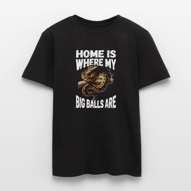 Königspython Schlangen Liebhaber Terrarium Python Männer T-Shirt