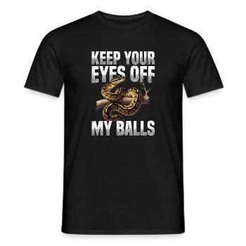 Königspython Schlangen Liebhaber Terrarium Python - Männer T-Shirt - Schwarz - Vorne - AI Model Male 178 light (178cm)