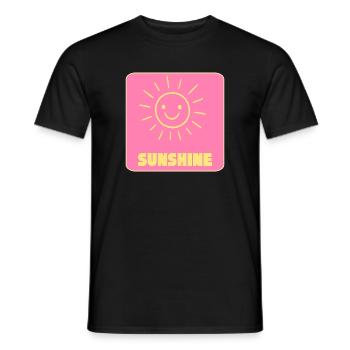 Sunshine - Men's T-Shirt - black - Front - AI Model Male 178 light (178cm)