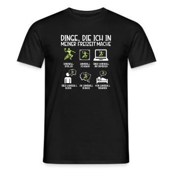 Handball Liebhaber Handball Sport Spieler Handball - Männer T-Shirt - Schwarz - Vorne - AI Model Male 178 light (178cm)