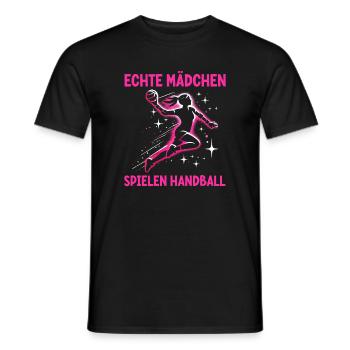 Handball Liebhaber Handball Sport Spieler Handball - Männer T-Shirt - Schwarz - Vorne - AI Model Male 178 light (178cm)
