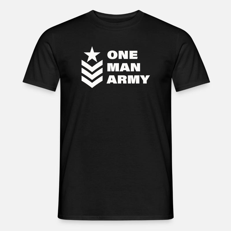 ONE MAN - Männer T-Shirt - Schwarz