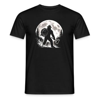 Pompier Bigfoot - T-shirt homme - noir - Devant - AI Model Male 178 light (178cm)