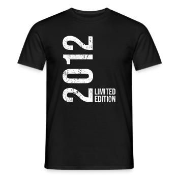 14 ans – Édition limitée anniversaire 2012 - T-shirt homme - noir - Devant - AI Model Male 178 light (178cm)
