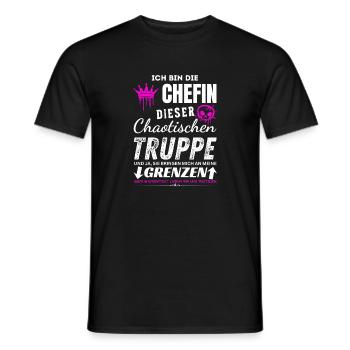 Chefin dieser Chaotischen Truppe Chefin Geschenke - T-shirt homme - noir - Devant - AI Model Male 178 light (178cm)