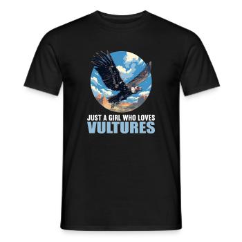 Geier - Männer T-Shirt - Schwarz - Vorne - AI Model Male 178 light (178cm)
