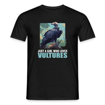 Geier - Männer T-Shirt - Schwarz - Vorne - AI Model Male 178 light (178cm)