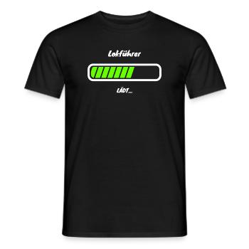 Métier de conducteur de train Formation à la poutre de chargement - T-shirt homme - noir - Devant - AI Model Male 178 light (178cm)