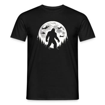 Bigfoot Flugzeuge - Männer T-Shirt - Schwarz - Vorne - AI Model Male 178 light (178cm)