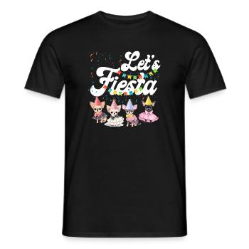 Chihuahua Chihuahueño Let’s Fiesta - T-shirt homme - noir - Devant - AI Model Male 178 light (178cm)
