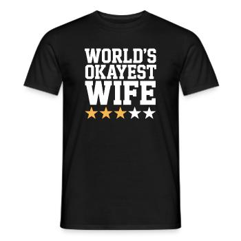 La femme la plus correcte du monde - T-shirt homme - noir - Devant - AI Model Male 178 light (178cm)