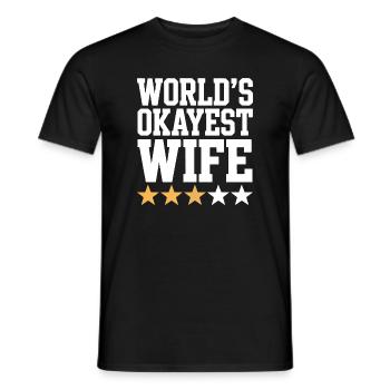 Die beste Ehefrau der Welt Tee - Männer T-Shirt - Schwarz - Vorne - AI Model Male 178 light (178cm)