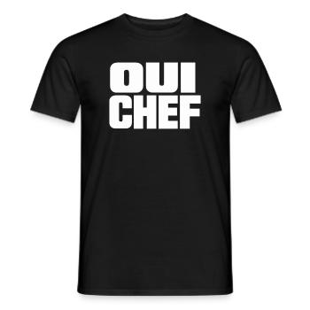 Qui Chef - Men's T-Shirt - black - Front - AI Model Male 178 light (178cm)