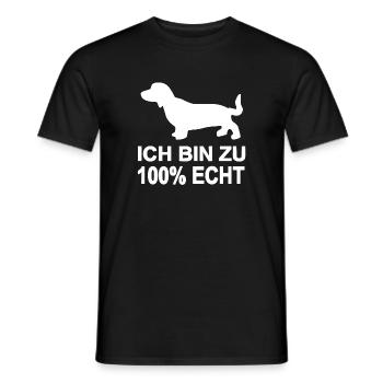 Dackel - Männer T-Shirt - Schwarz - Vorne - AI Model Male 178 light (178cm)