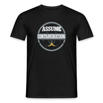 Mikrobiologie - Männer T-Shirt - Schwarz - Vorne - AI Model Male 178 light (178cm)