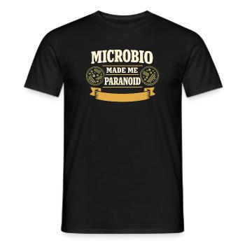 Mikrobiologie - Männer T-Shirt - Schwarz - Vorne - AI Model Male 178 light (178cm)