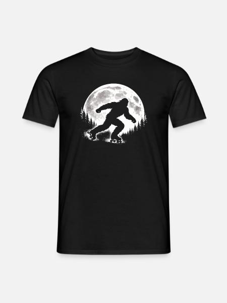 Bigfoot Roller Skater - Men's T-Shirt - black