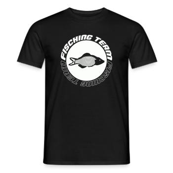 Équipe de pêche - T-shirt homme - noir - Devant - AI Model Male 178 light (178cm)