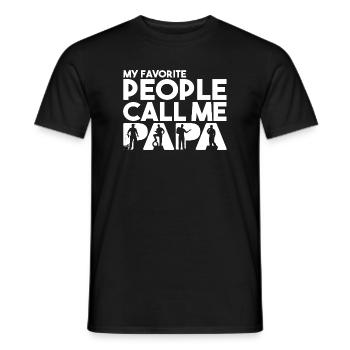 Mes personnes préférées m’appellent Papa Mécanicien - T-shirt homme - noir - Devant - AI Model Male 178 light (178cm)