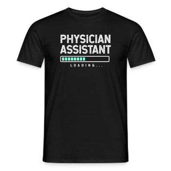 Assistant médical infirmier MFA PA - T-shirt homme - noir - Devant - AI Model Male 178 light (178cm)