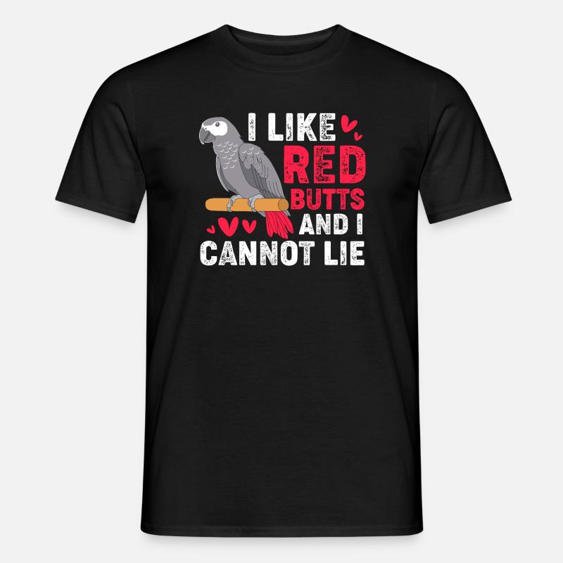 Parrot Grey - T-shirt herr - svart