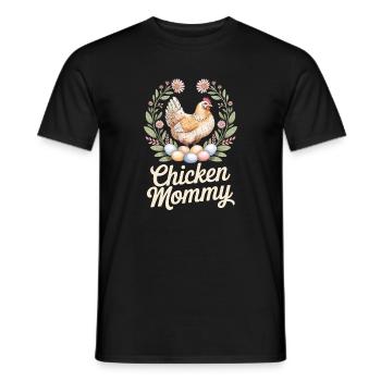 Poulet Maman Poulets Maman Maman Femme de fermier Fête des Mères Poulet pour la fête des mères - T-shirt homme - noir - Devant - AI Model Male 178 light (178cm)