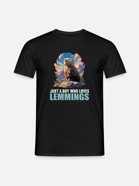 Lemmings Lemming - Men's T-Shirt - black