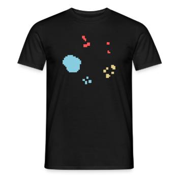 Bakterien Kultur Pixel Bunt - Männer T-Shirt - Schwarz - Vorne - AI Model Male 178 light (178cm)
