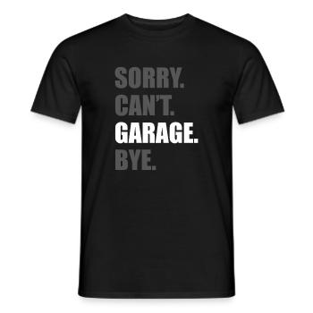Désolé, je ne peux pas faire le garage Amoureux de voitures mec mécanicien - T-shirt homme - noir - Devant - AI Model Male 178 light (178cm)
