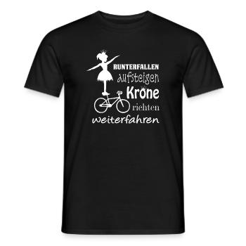 Kunstrad, Kunstradfahren, Hallenradsport - Männer T-Shirt - Schwarz - Vorne - AI Model Male 178 light (178cm)