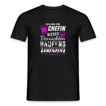Chefin dieses Verrückten Haufens Chefin Geschenke - T-shirt homme - noir - Devant - AI Model Male 178 light (178cm)