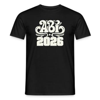 Abitur 2026 - Abi School Leaving Certificate - Men's T-Shirt - black - Front - AI Model Male 178 light (178cm)