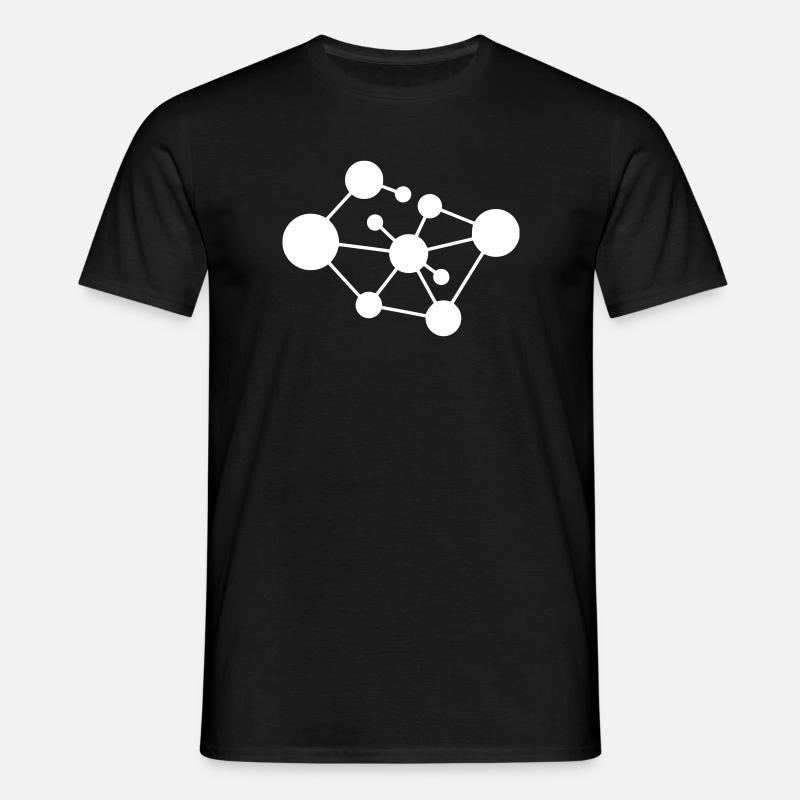 Molecule Network Connection - Men's T-Shirt - black