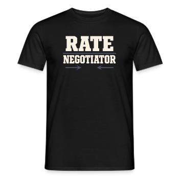 Courtiers en prêts hypothécaires, agents de prêt, - T-shirt homme - noir - Devant - AI Model Male 178 light (178cm)