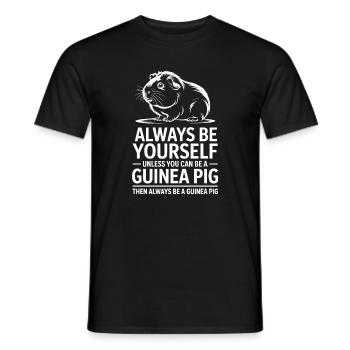 Dictons du cochon d’AMeer Cadeau du cochon d’Inde - T-shirt homme - noir - Devant - AI Model Male 178 light (178cm)