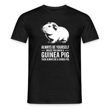 Guinea Pig Sayings Guinea Pig Gift - Men's T-Shirt - black - Front - AI Model Male 178 light (178cm)