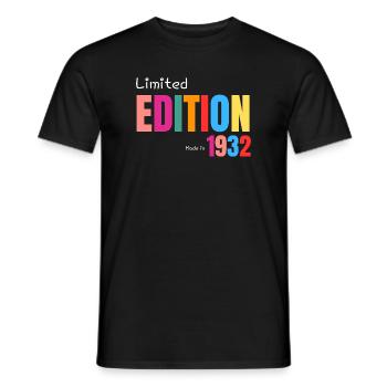 Limited edition Made in 1932 - T-shirt homme - noir - Devant - AI Model Male 178 light (178cm)