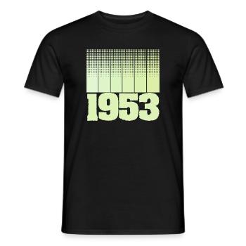 1953 - Männer T-Shirt - Schwarz - Vorne - AI Model Male 178 light (178cm)