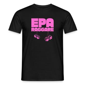 EPA Ragger – Rosa Hängende Würfel - Männer T-Shirt - Schwarz - Vorne - AI Model Male 178 light (178cm)