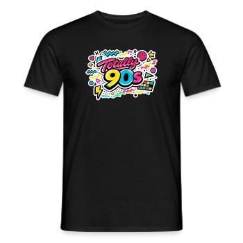 Fête à thème années 90 vintage années 90 - T-shirt homme - noir - Devant - AI Model Male 178 light (178cm)