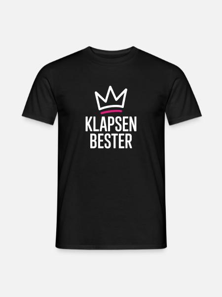Klapsenbester Durchgeknallt Irrenhaus Büro Spruch - Männer T-Shirt - Schwarz