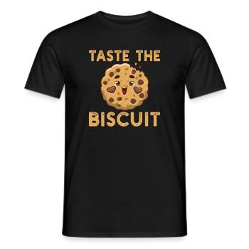 Taste the Biscuit - Men's T-Shirt - black - Front - AI Model Male 178 light (178cm)