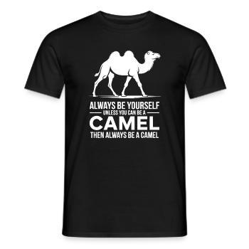 Camel Sayings Camels Funny Camels Gift - Men's T-Shirt - black - Front - AI Model Male 178 light (178cm)