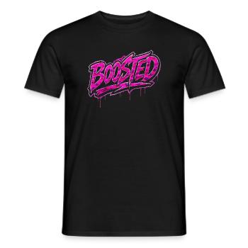 Boosted Turbo Car Culture Camouflage Pink Design - Men's T-Shirt - black - Front - AI Model Male 178 light (178cm)
