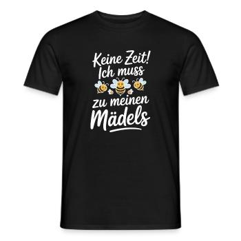 Bee No Time Girls apicultrice qui dit abeilles mellifères - T-shirt homme - noir - Devant - AI Model Male 178 light (178cm)