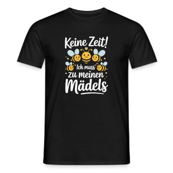 Bee No Time Girls apicultrice qui dit abeilles mellifères - T-shirt homme - noir - Devant - AI Model Male 178 light (178cm)