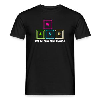 Zocken Computerspieler Zocker Gaming Gamer - Männer T-Shirt - Schwarz - Vorne - AI Model Male 178 light (178cm)