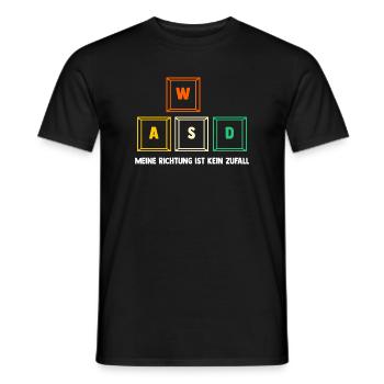 Zocken Computerspieler Zocker Gaming Gamer - Männer T-Shirt - Schwarz - Vorne - AI Model Male 178 light (178cm)